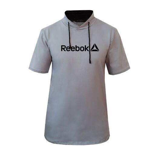 تیشرت آستین کوتاه  طوسی مردانه طرح Reebokمدل g9676